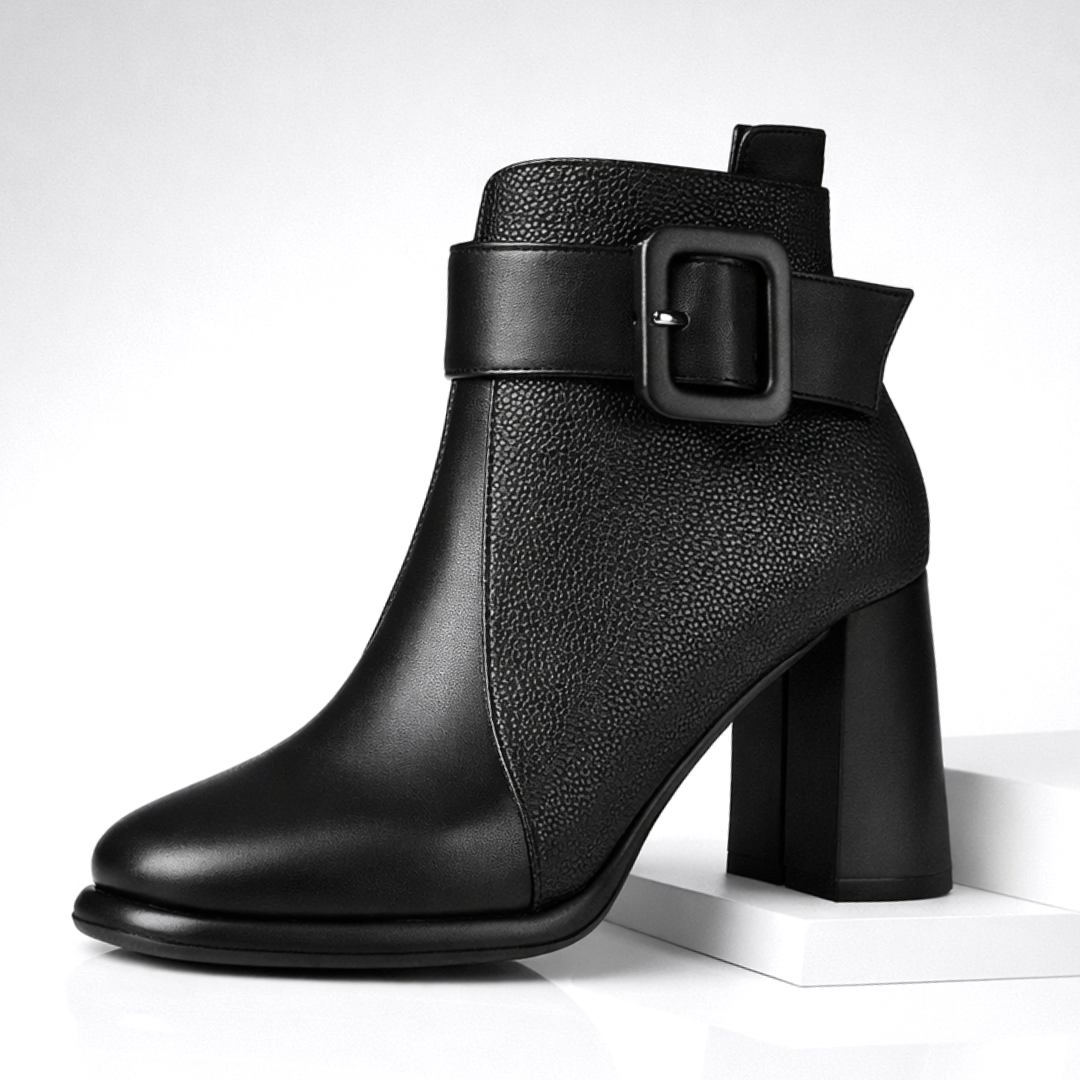 Harper Lane Pebblegrain Leather Boots