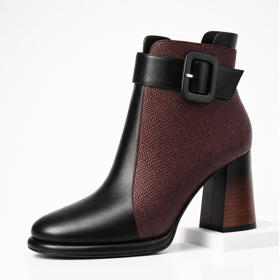Harper Lane Pebblegrain Leather Boots