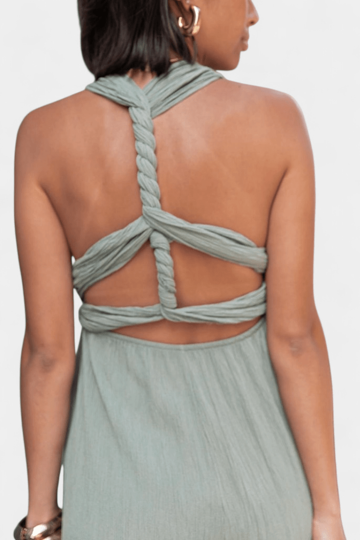 Jumpsuit med halterneck