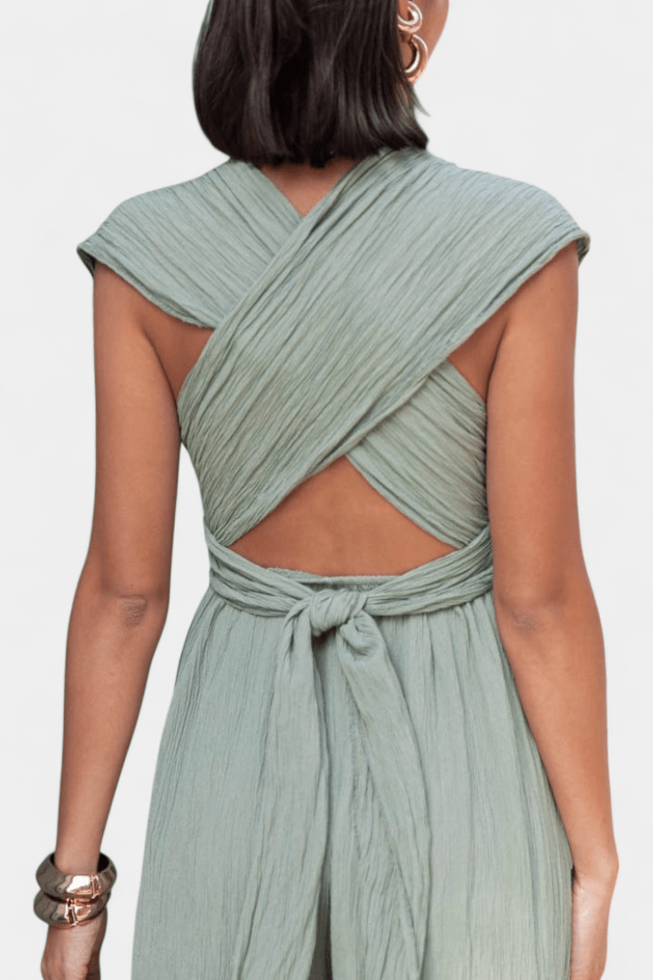 Jumpsuit med halterneck