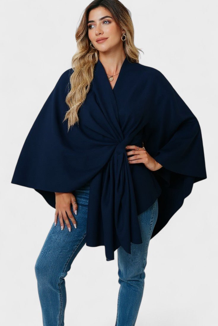 Elegant Draperet Poncho
