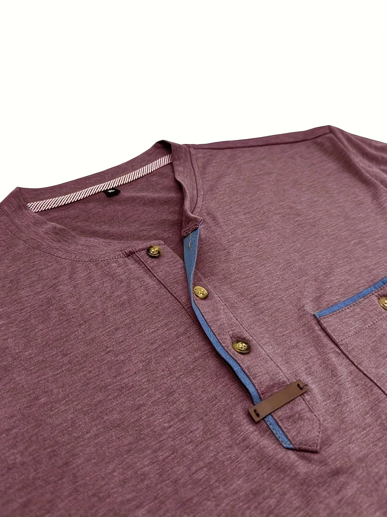 Lenoir™ | Elegant T-shirt med rund hals og lomme