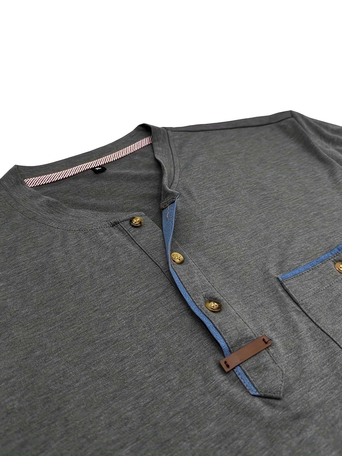 Lenoir™ | Elegant T-shirt med rund hals og lomme