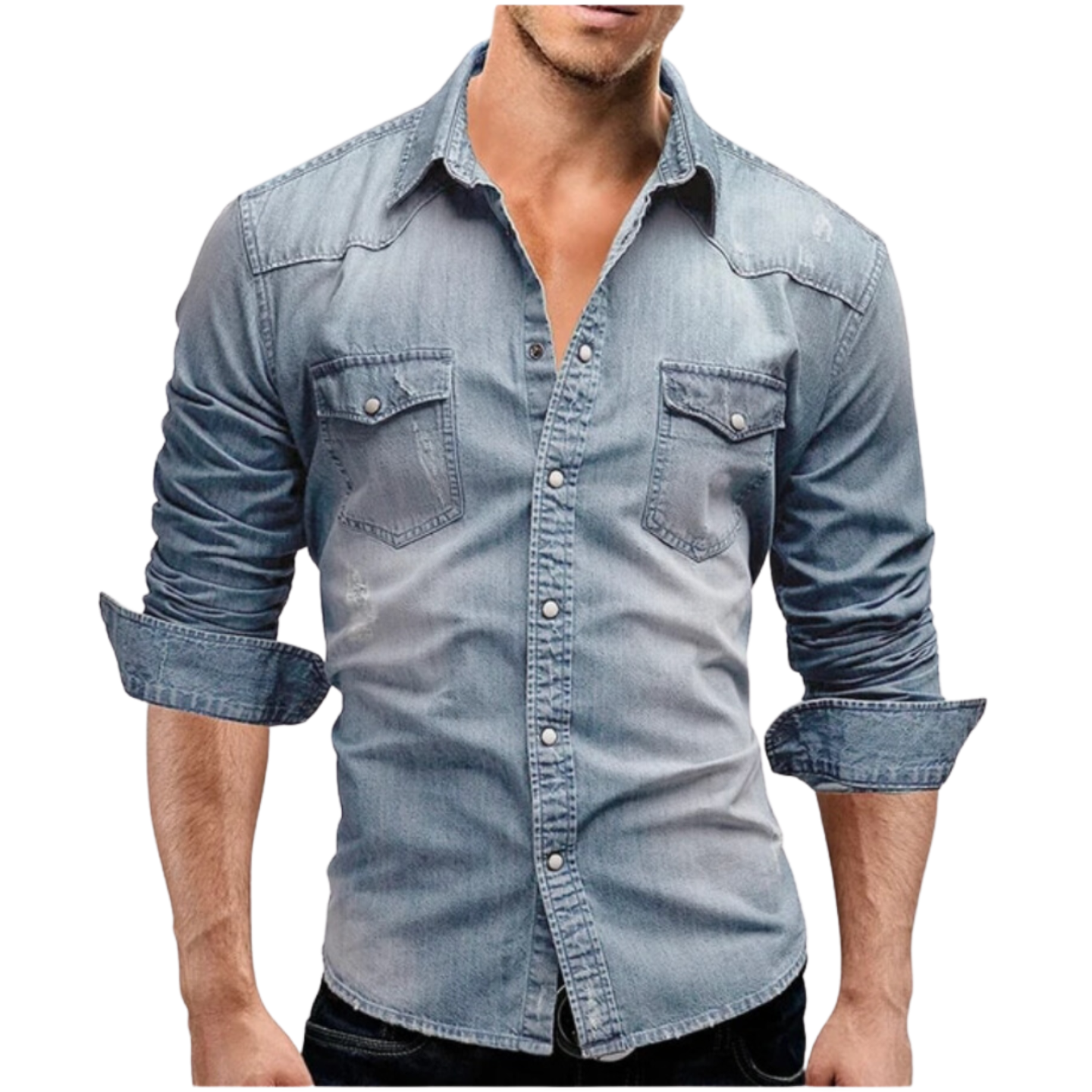 Lenoir™ - Moderne denimskjorte