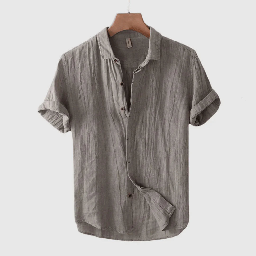 Lenoir™ | Elegant kortærmet skjorte med knapper