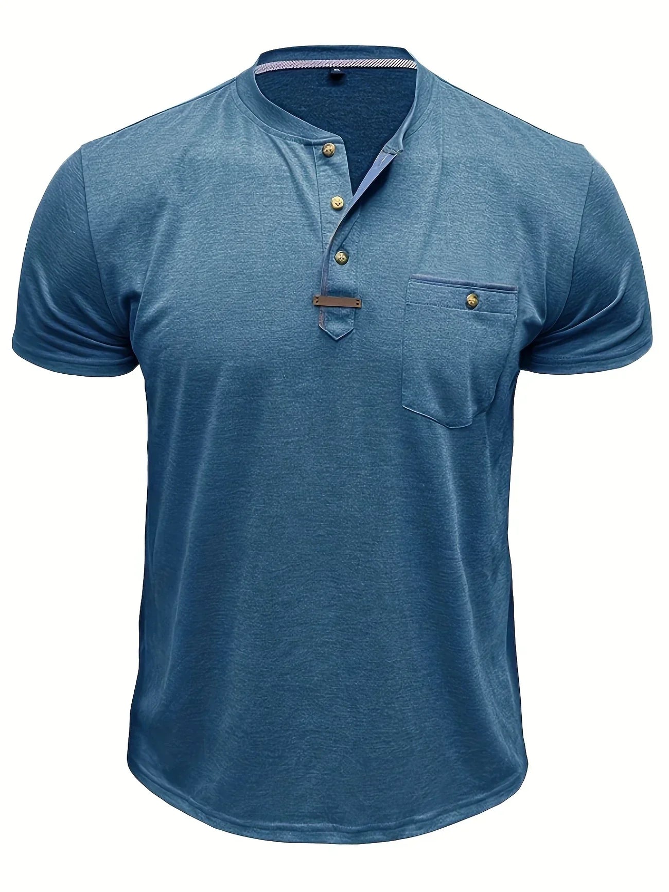 Lenoir™ | Elegant T-shirt med rund hals og lomme