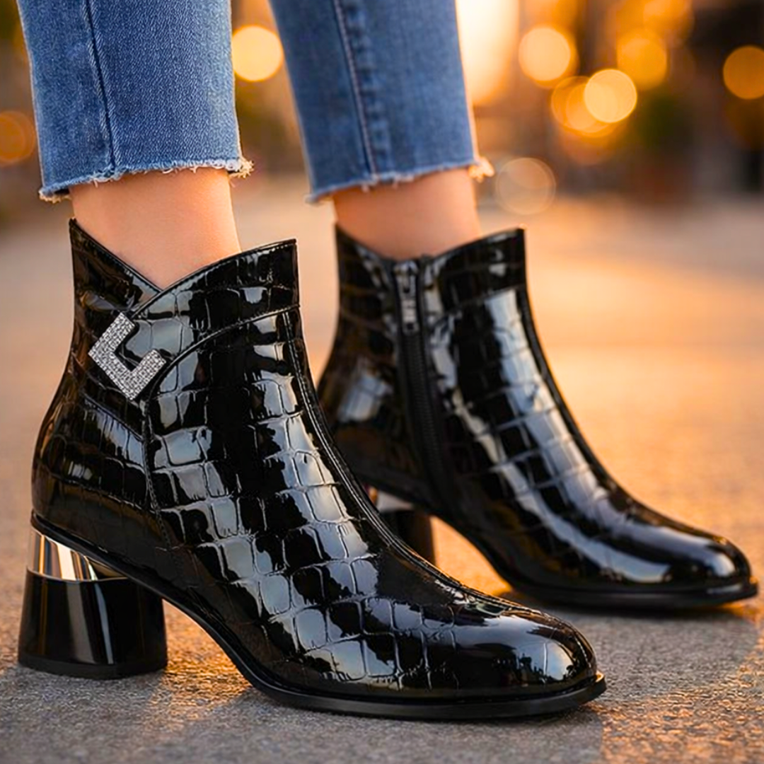 Harper Lane Gator Ankle Boots