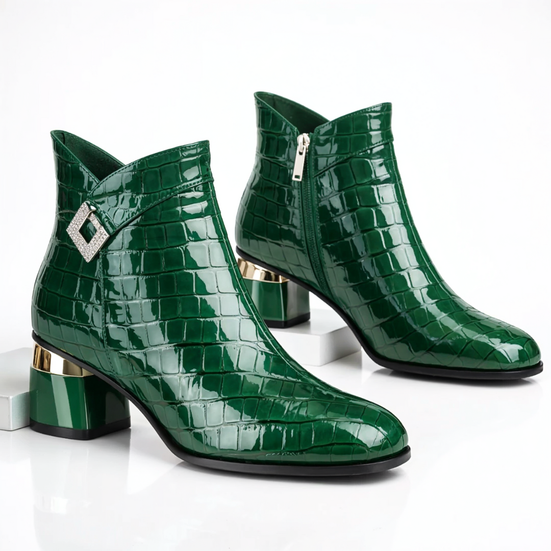 Harper Lane Gator Ankle Boots