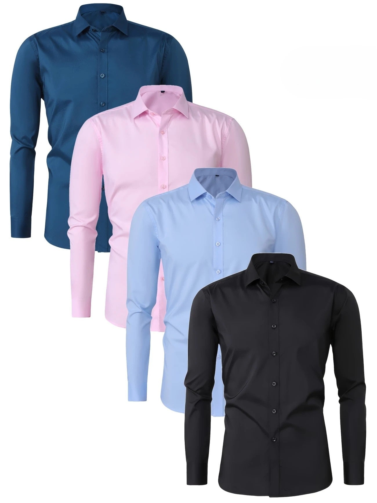 Lenoir™ | Elegant langærmet skjorte med knapper