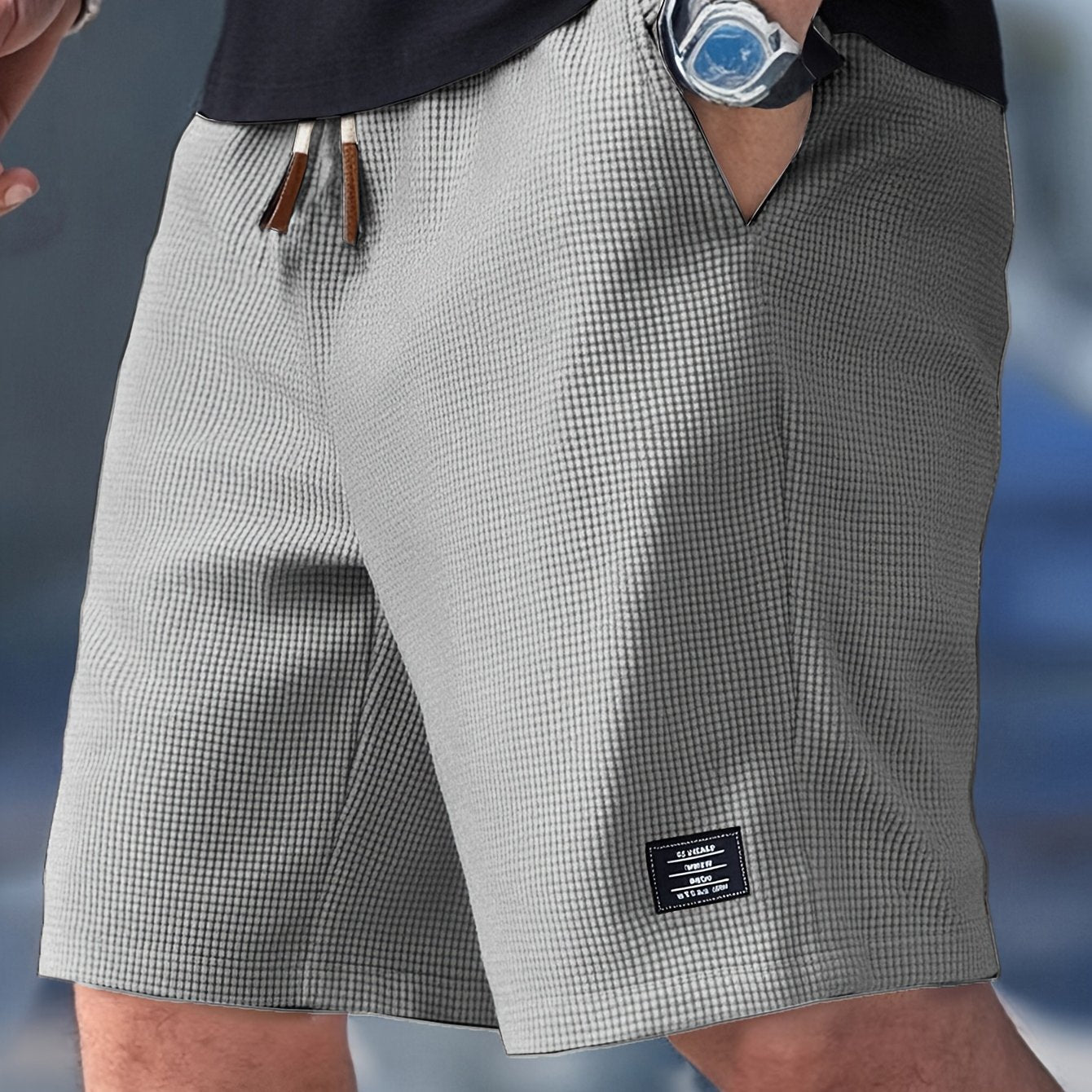 Teksturerede herreshorts