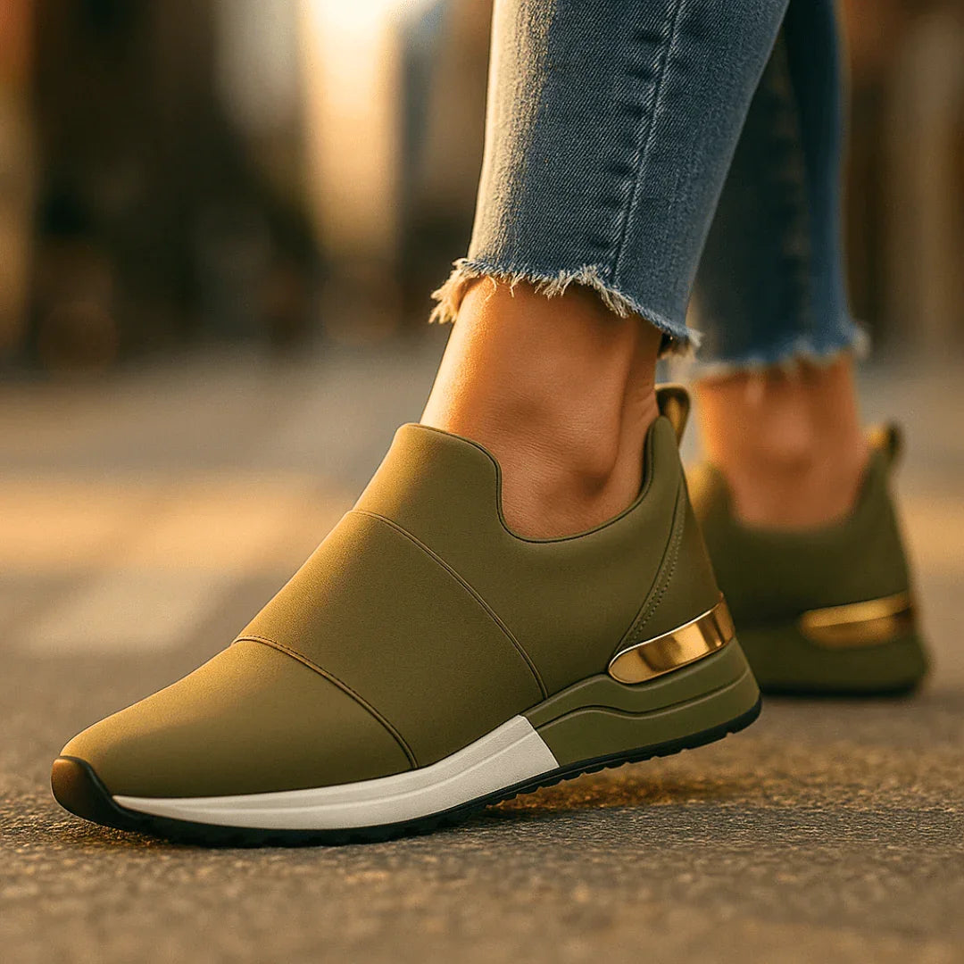 Harper Lane Gilded Sneakers