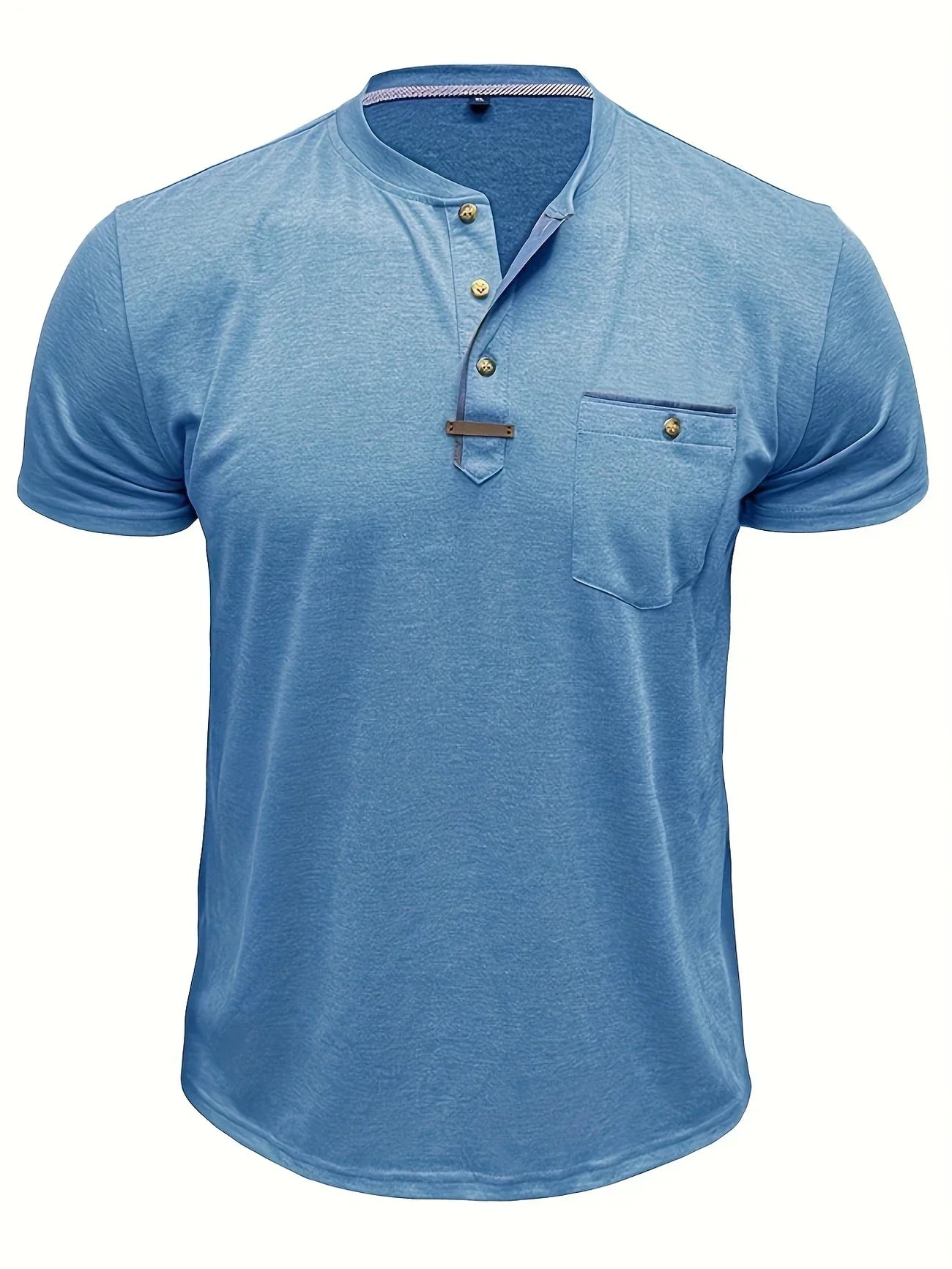 Lenoir™ | Elegant T-shirt med rund hals og lomme