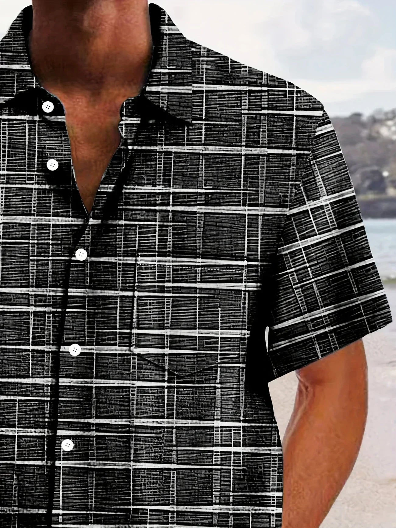 Lenoir™ | Elegant skjorte med stribet og ternet mønster