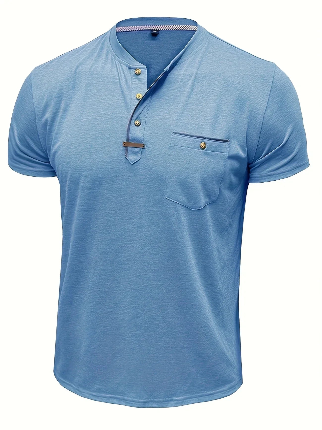 Lenoir™ | Elegant T-shirt med rund hals og lomme