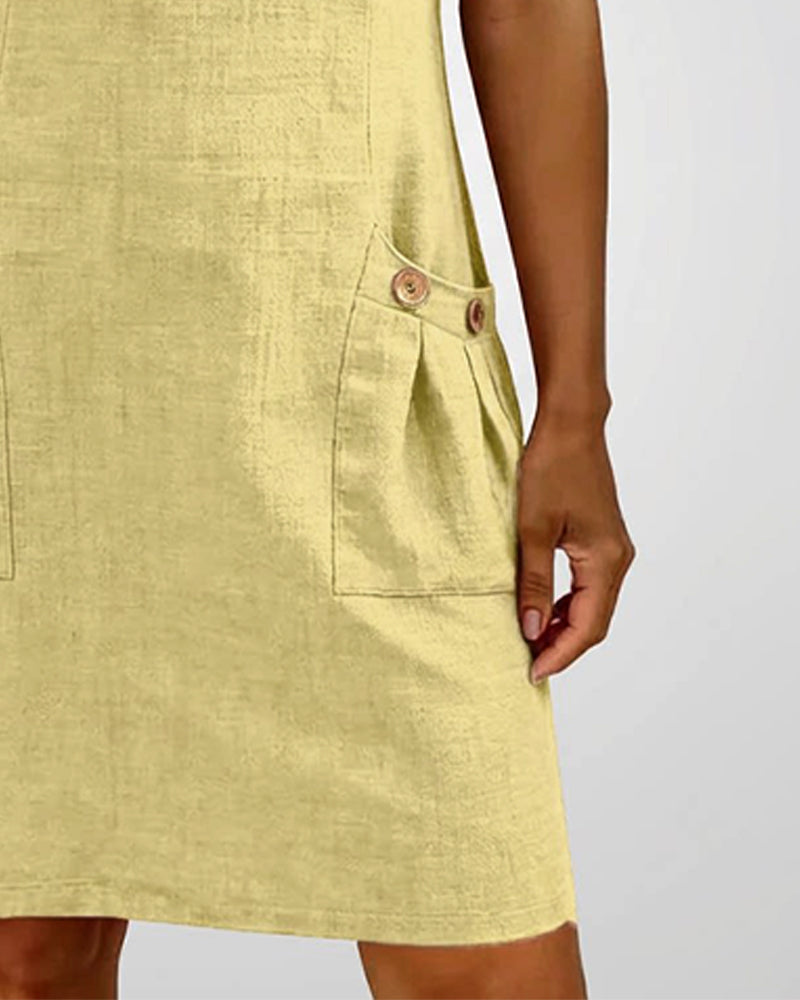 Luftig kjole med lynlåsdetalje