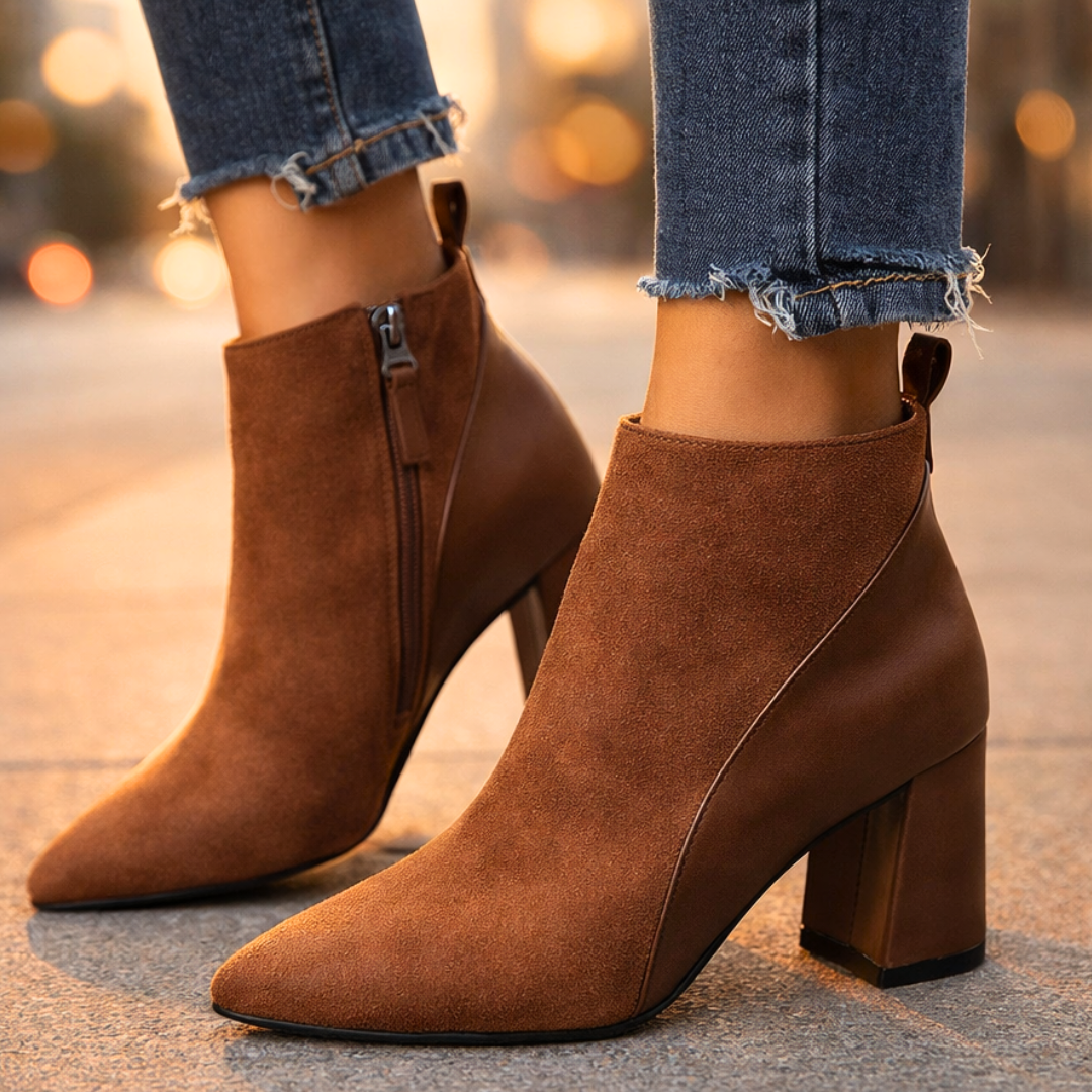 Odette Suede Ankelstøvler