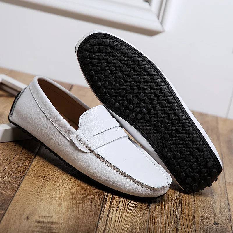 Afslappede Læder Sommer Loafers