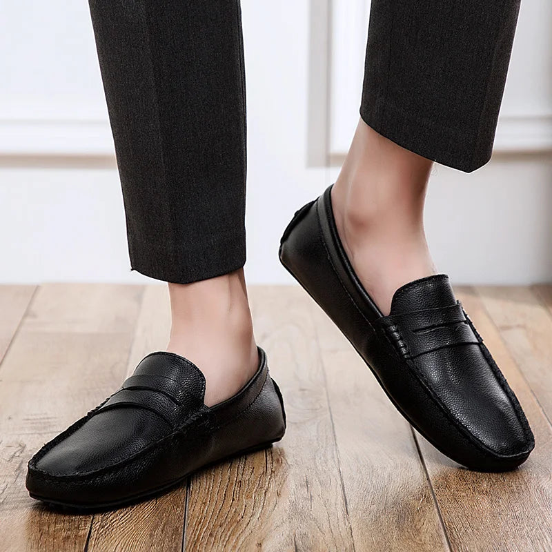Afslappede Læder Sommer Loafers