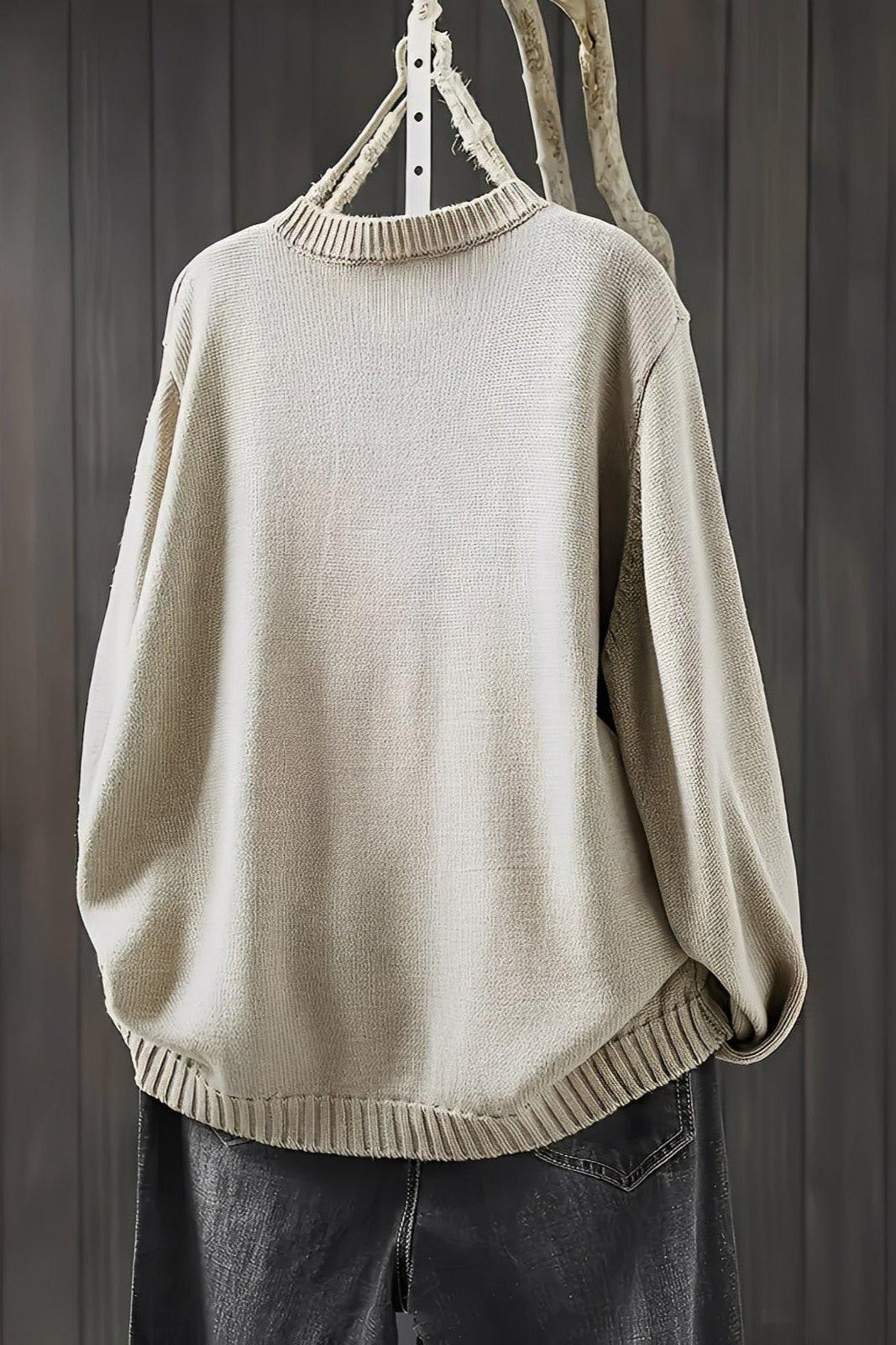 Cardigan med dekorative knapper