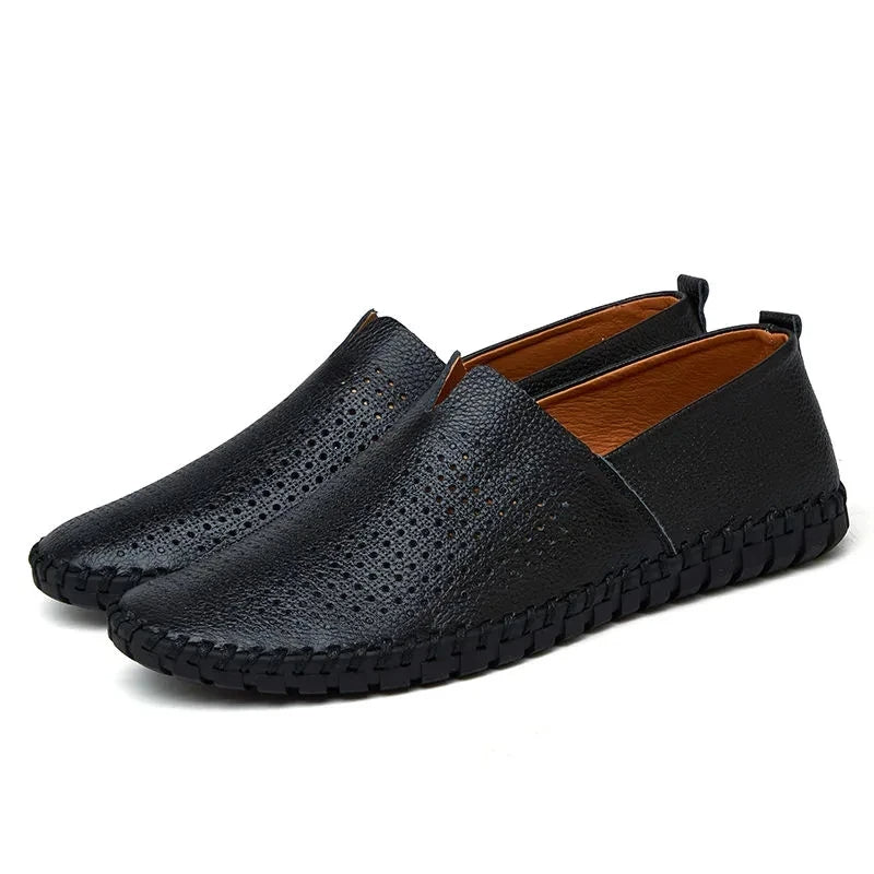 Åndbare Læder Loafers