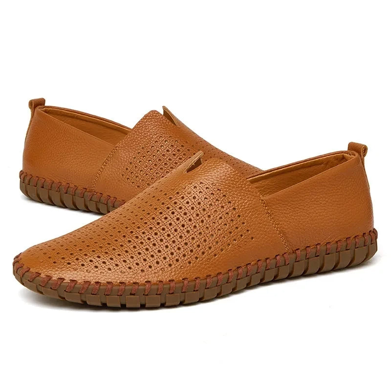 Åndbare Læder Loafers