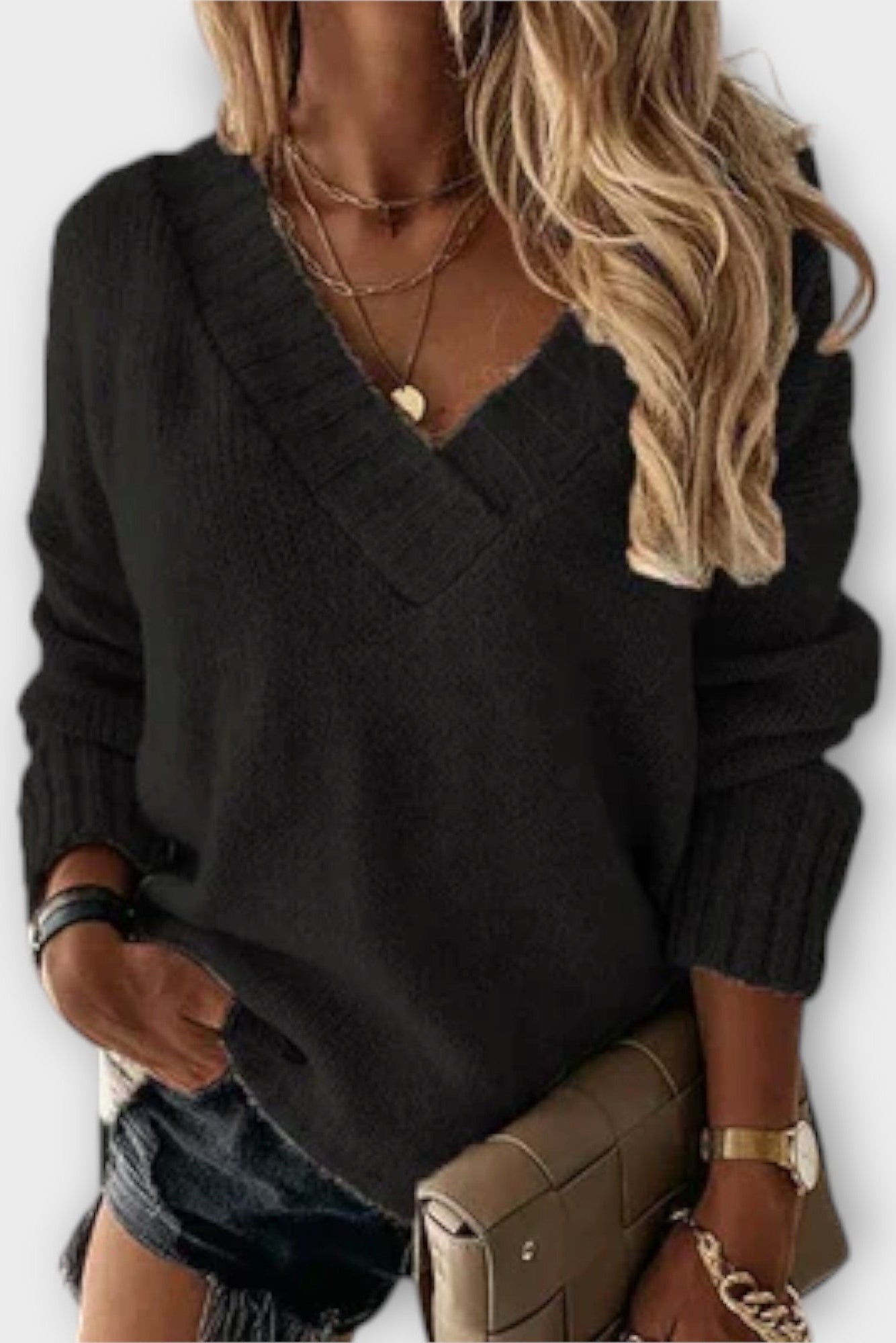 Anette | V-hals Genser