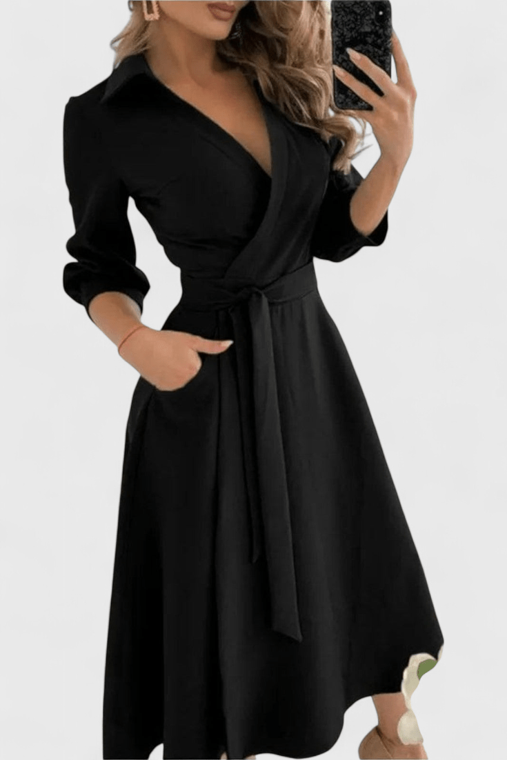 Buksedragt med bindebånd