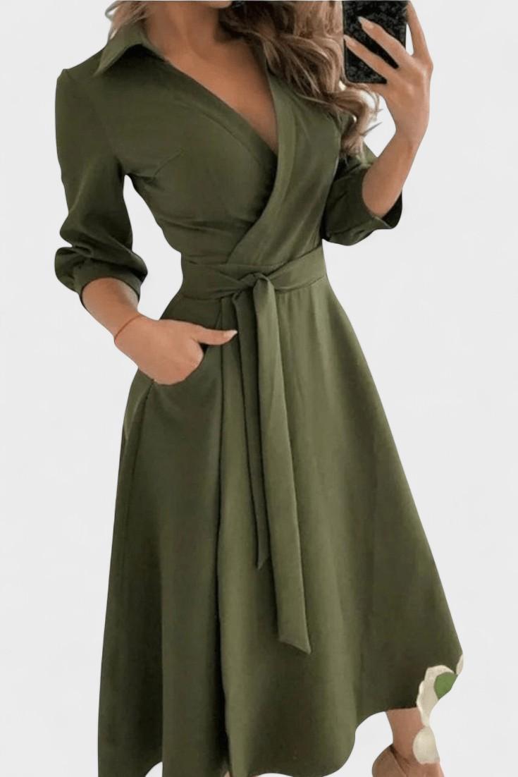 Buksedragt med bindebånd