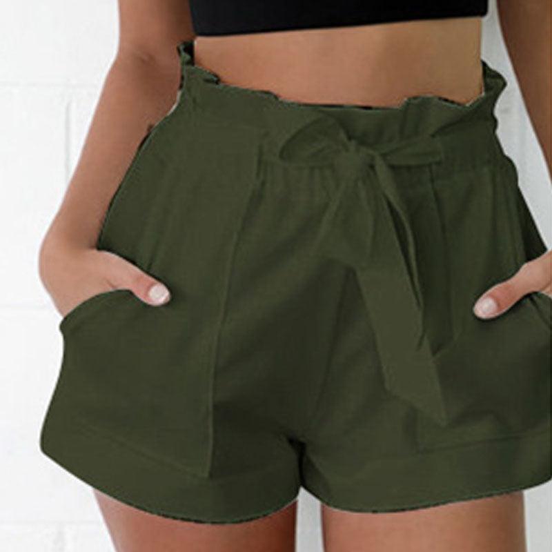 Shorts med papirposetalje