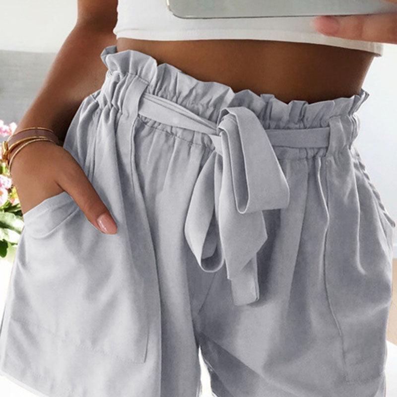 Shorts med papirposetalje