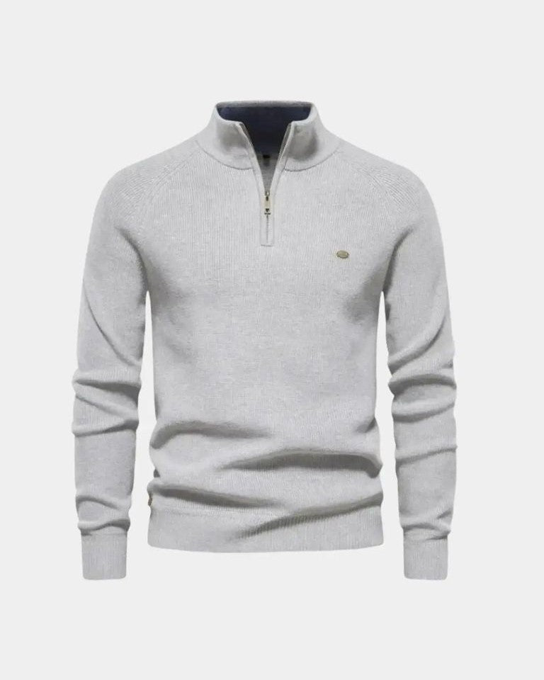 Sweater med Lynlås