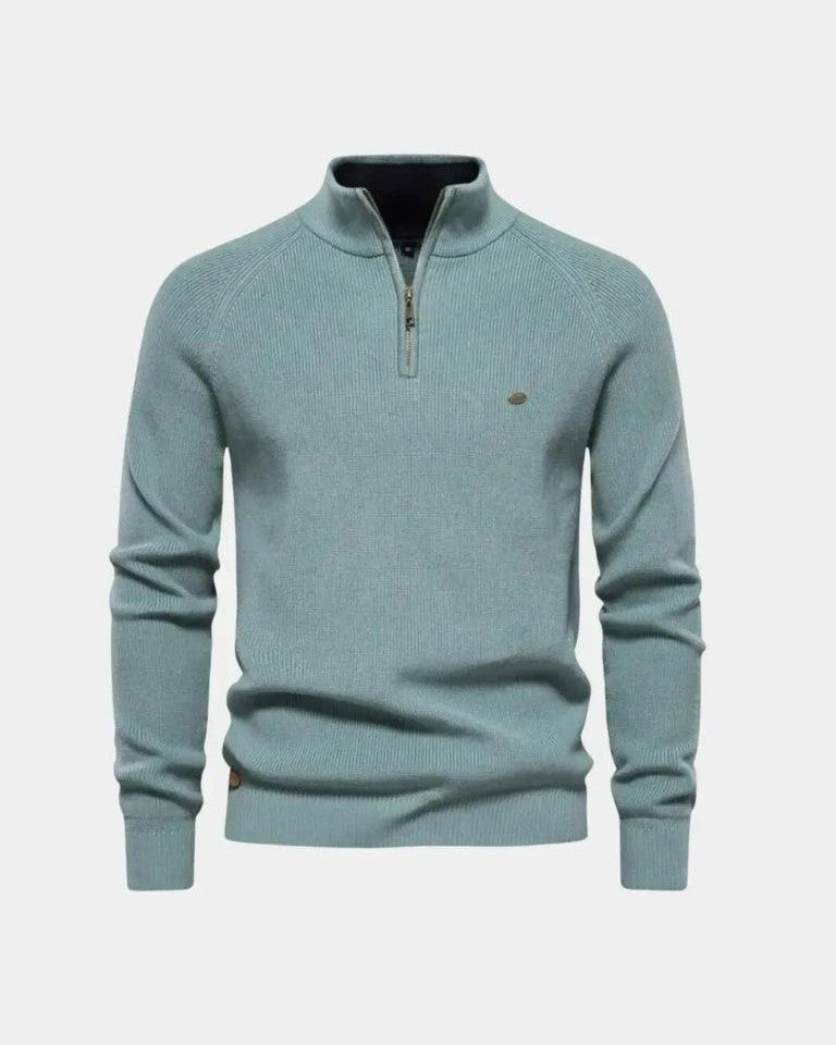 Sweater med Lynlås