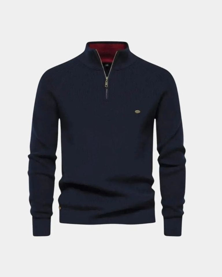 Sweater med Lynlås