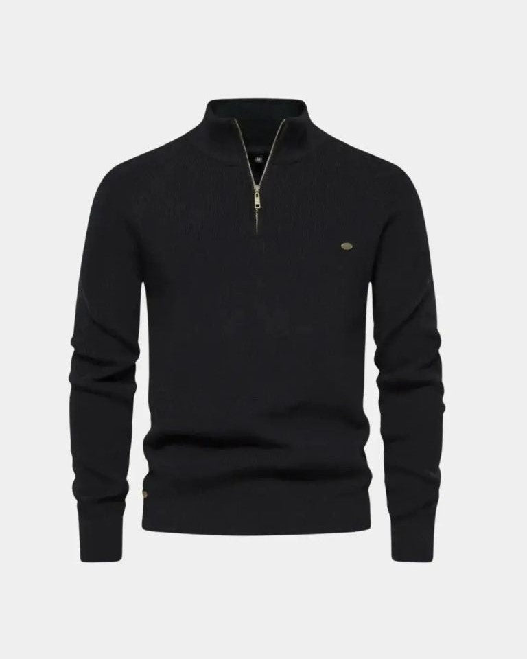 Sweater med Lynlås