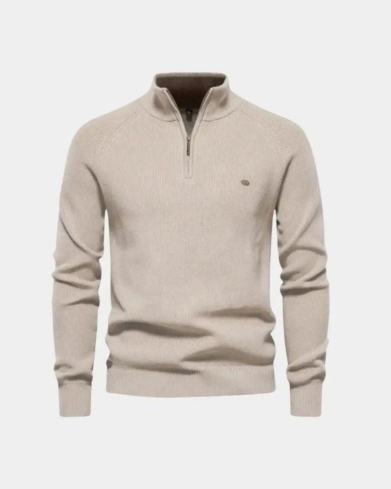 Sweater med Lynlås