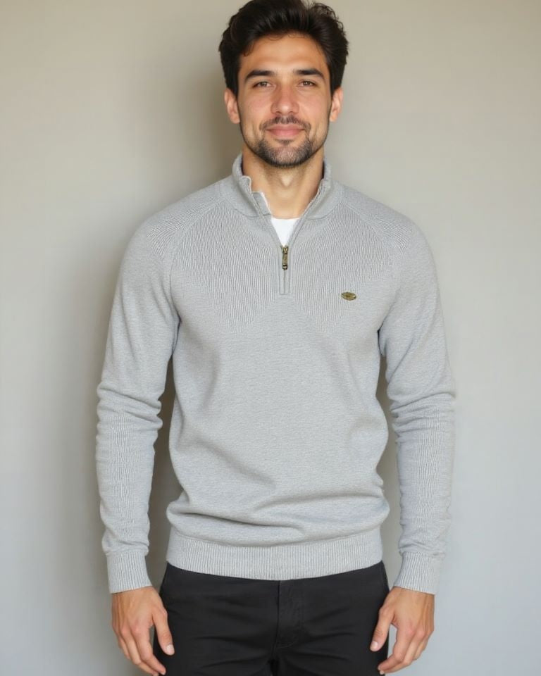 Sweater med Lynlås