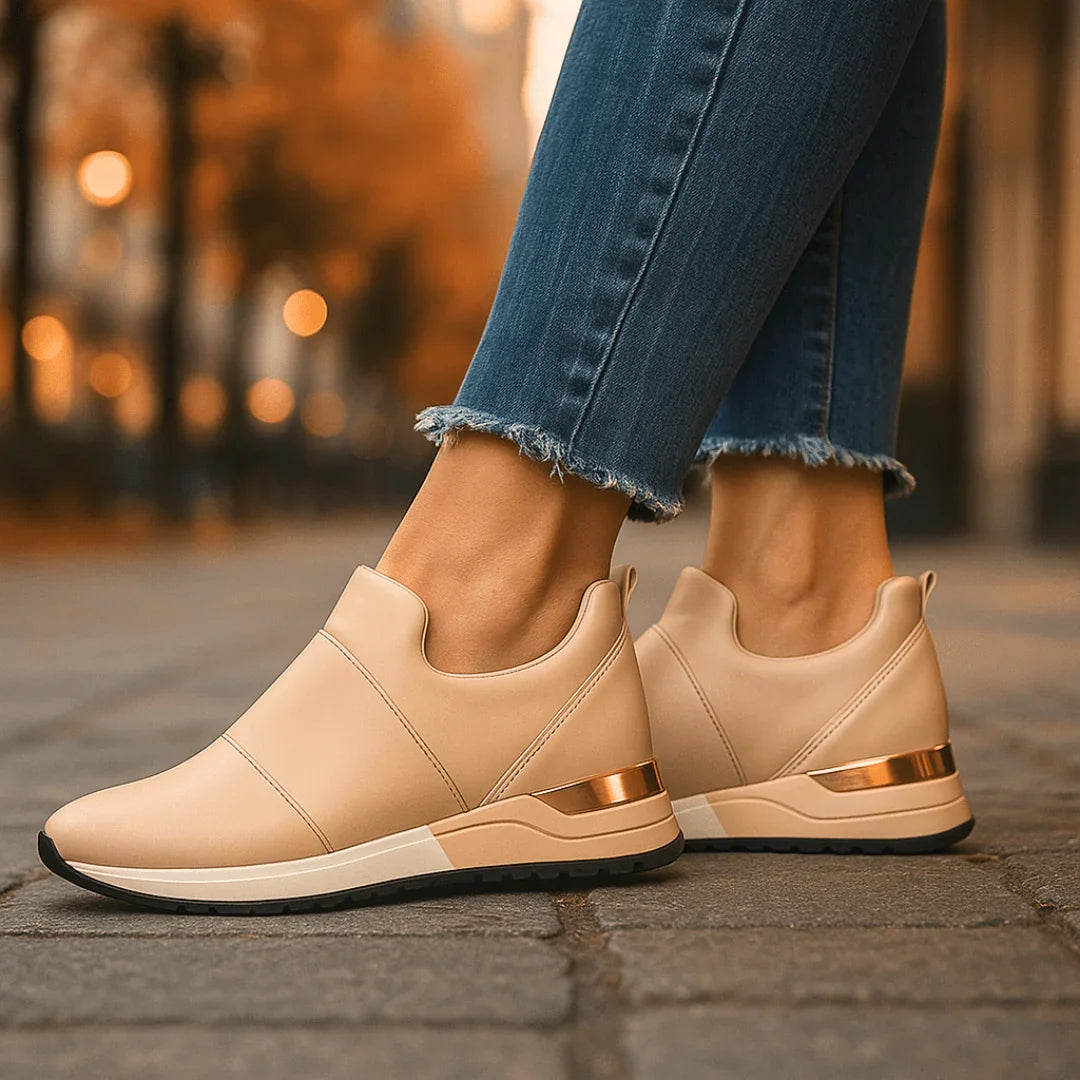 Harper Lane Gilded Sneakers