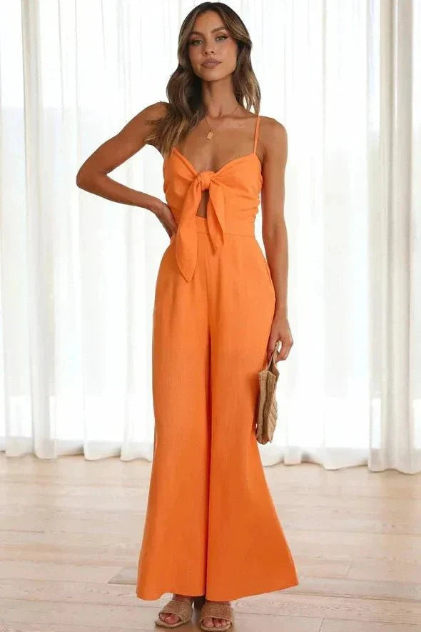 Jumpsuit med hjerteudskæring
