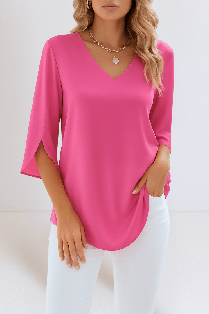 V-hals Bluse