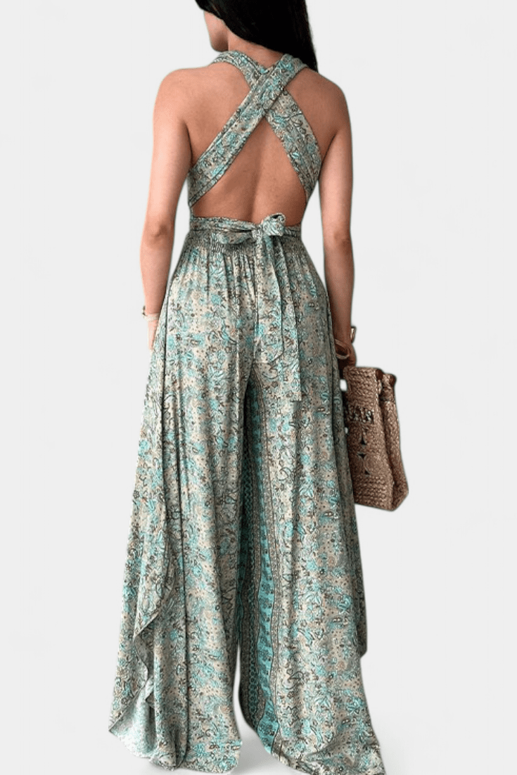 Heldragt med blomsterprint