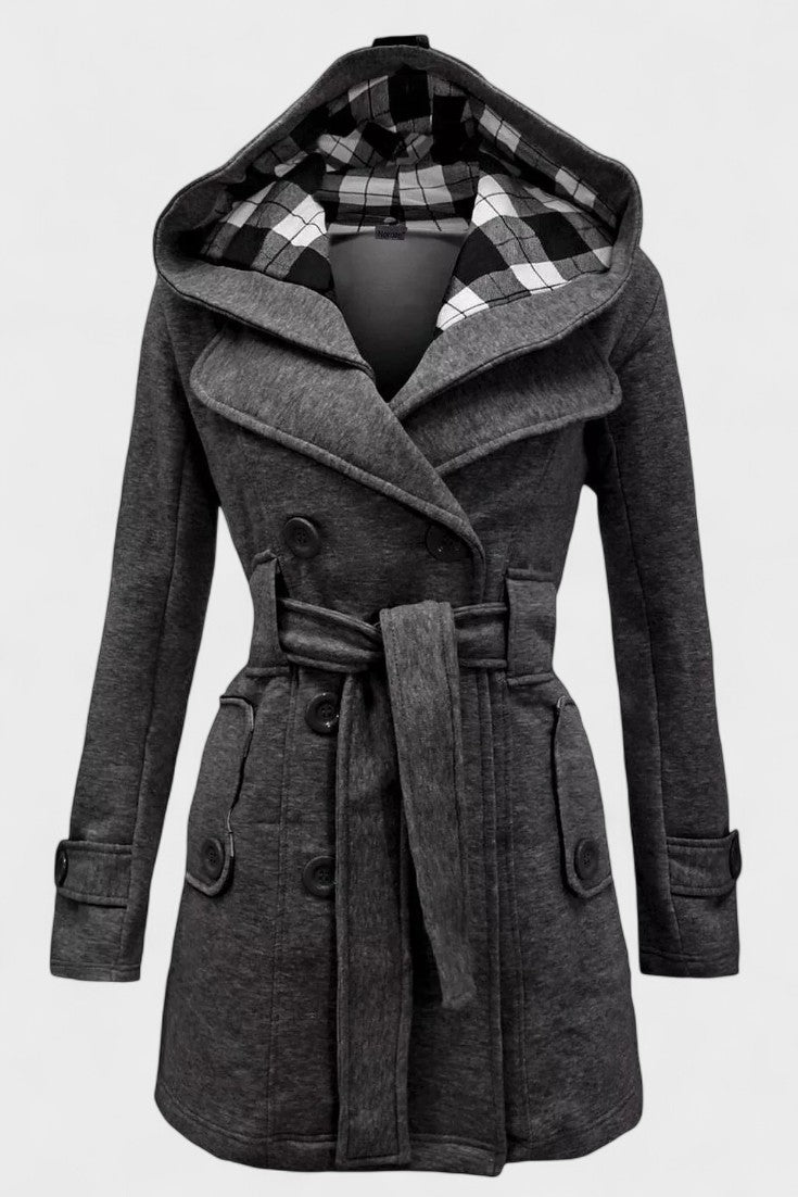Leona™ | Elegant dobbeltradet frakke