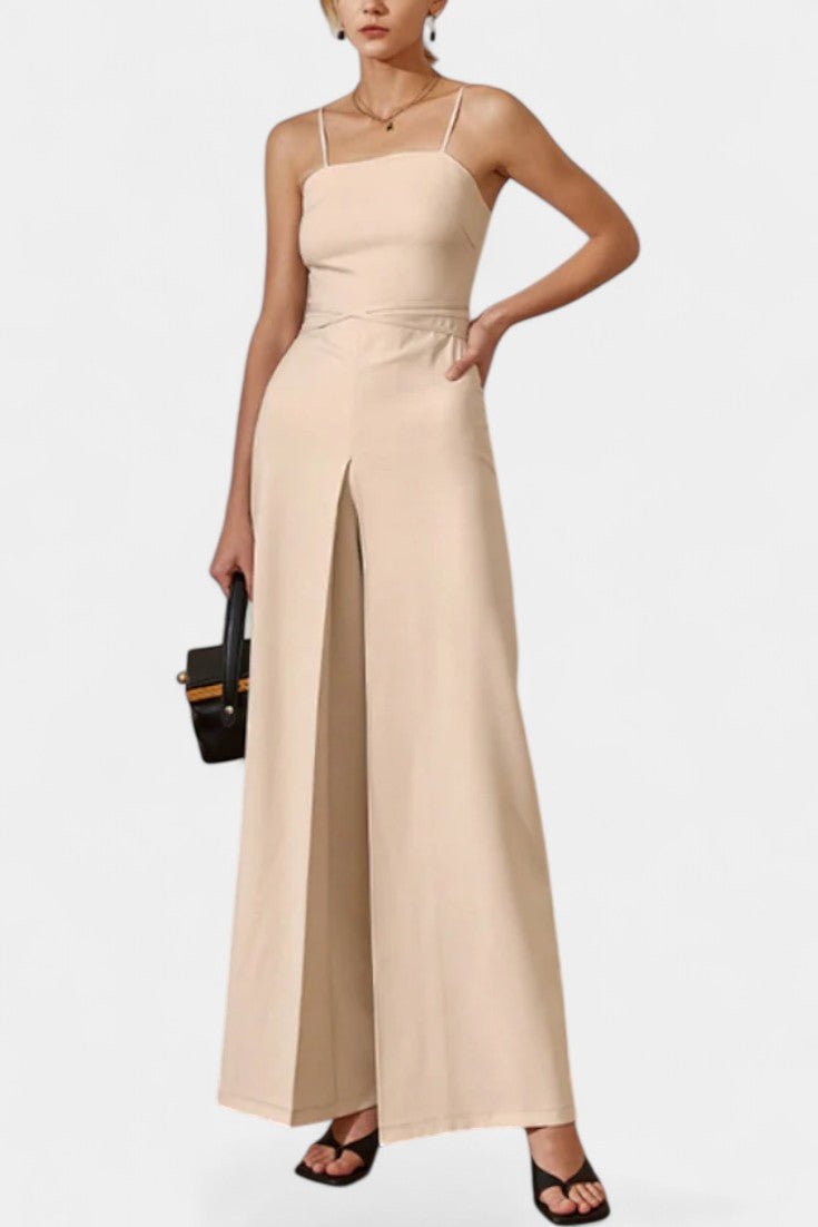 Stropløs heldragt med vide ben