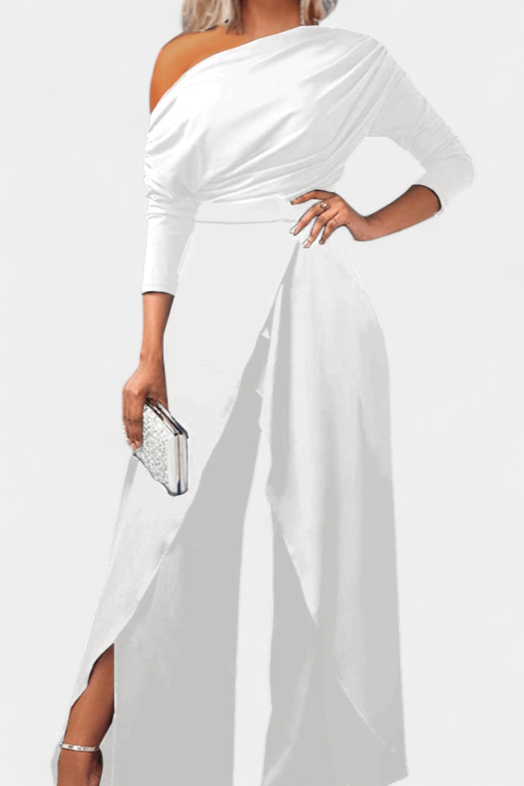Jumpsuit med tie-dye print