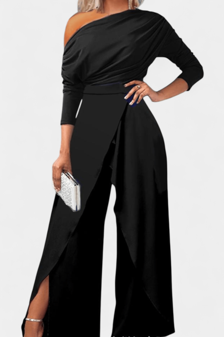 Jumpsuit med tie-dye print