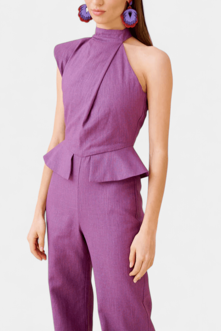 Heldragt med asymmetrisk skulder