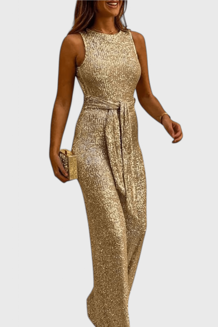 Jumpsuit med palietter