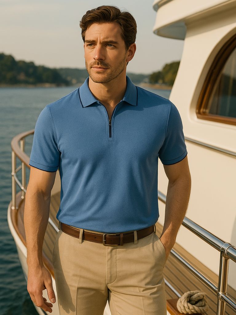 Régis Kvart-zip Polo