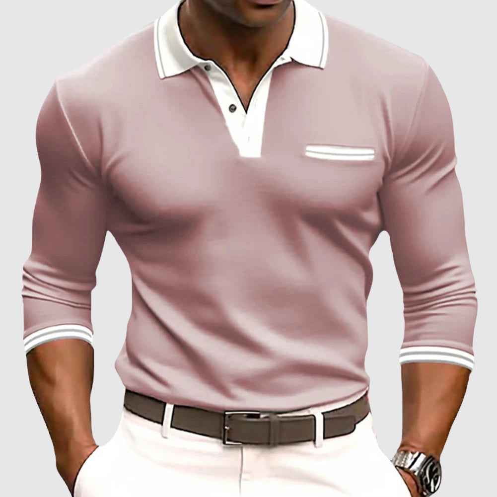 Lenoir™ - Skjorte med elegante kontrastdetaljer