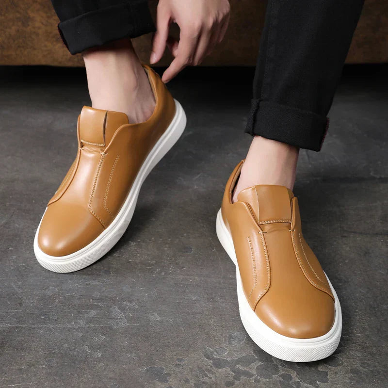 Casual Læder Slip-On Sko