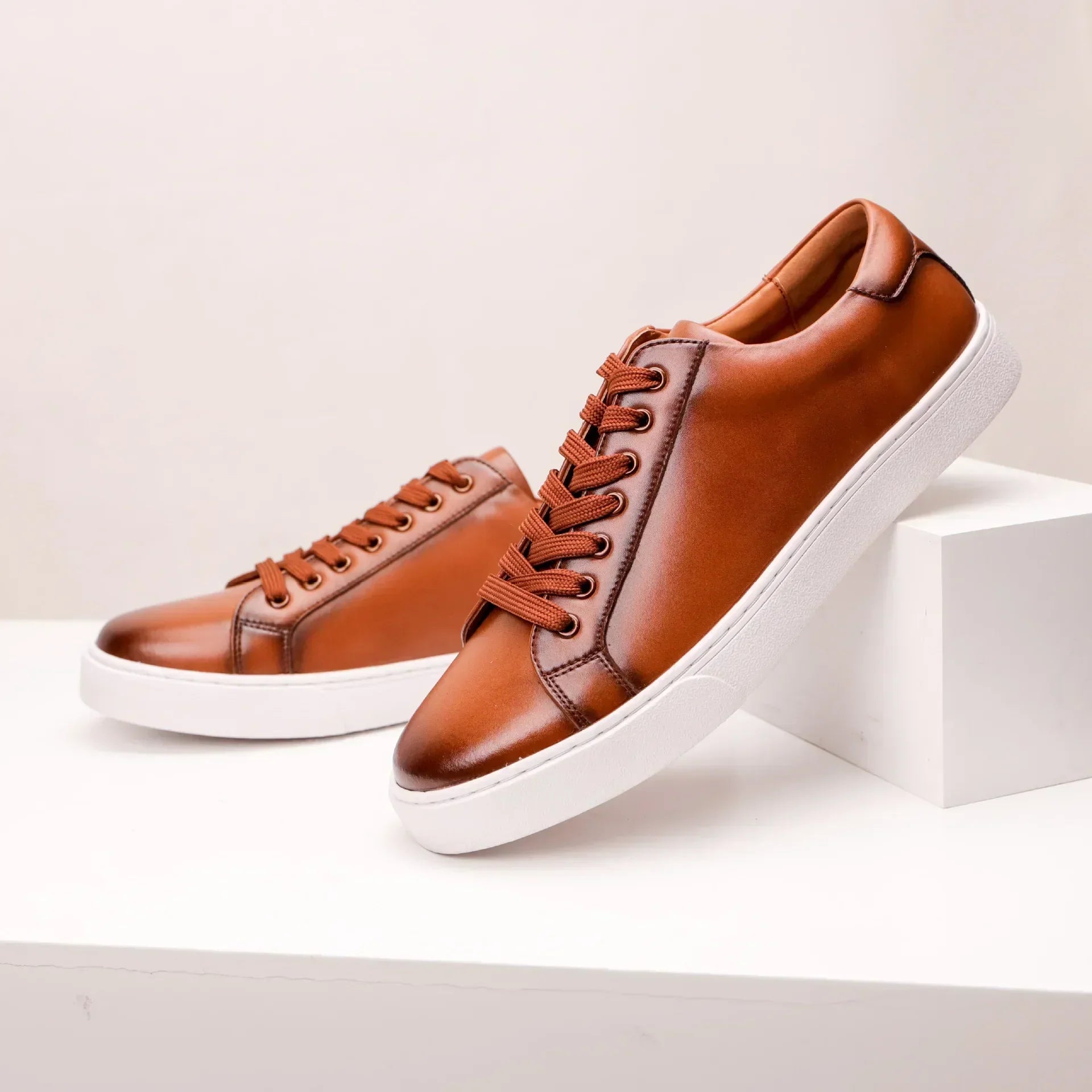 Ægte Læder Sneakers